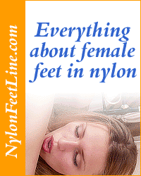 Nylonfeetline.com - pantyhosed feet porn videos, interesting foot-related sex site.